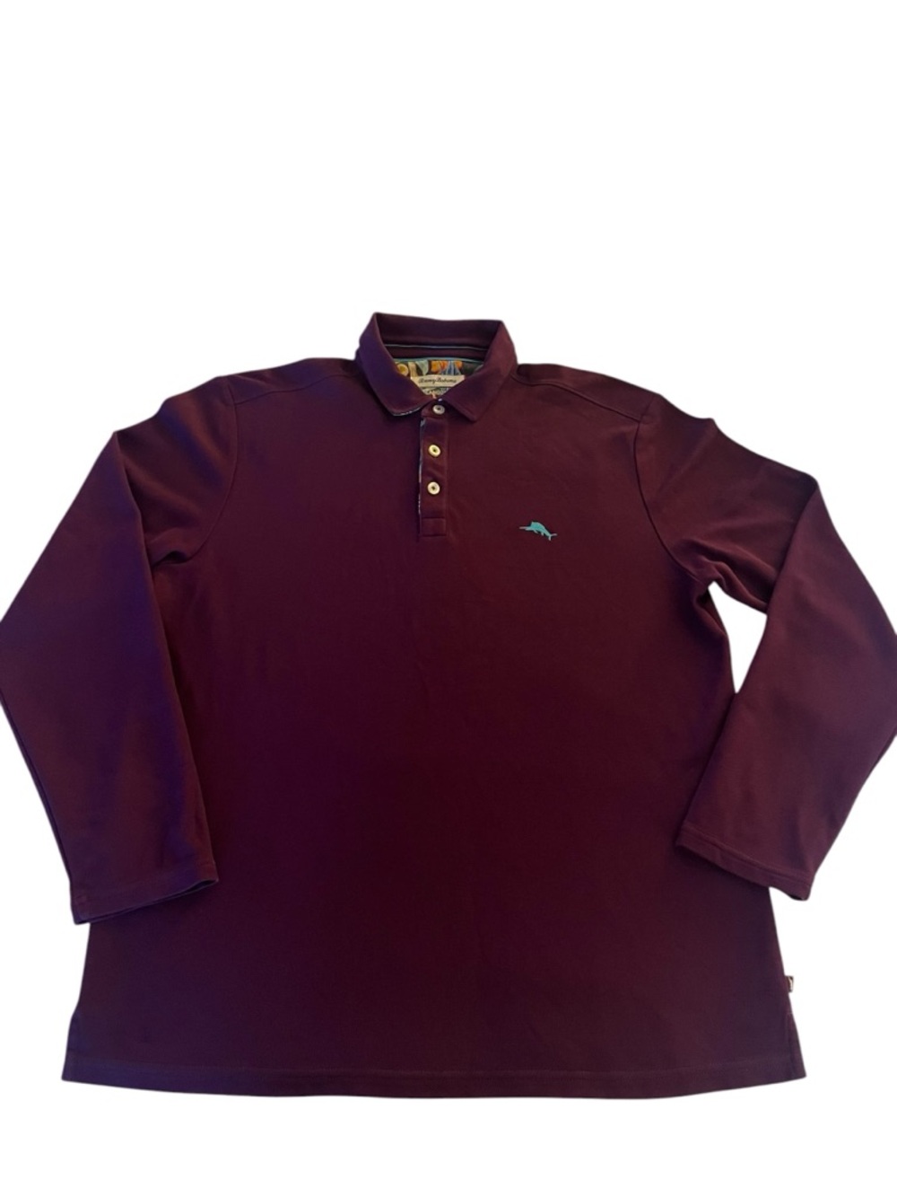 Tommy Bahamas Men's Long Sleeve Polo Shirt - Burgundy
Limited-Edition